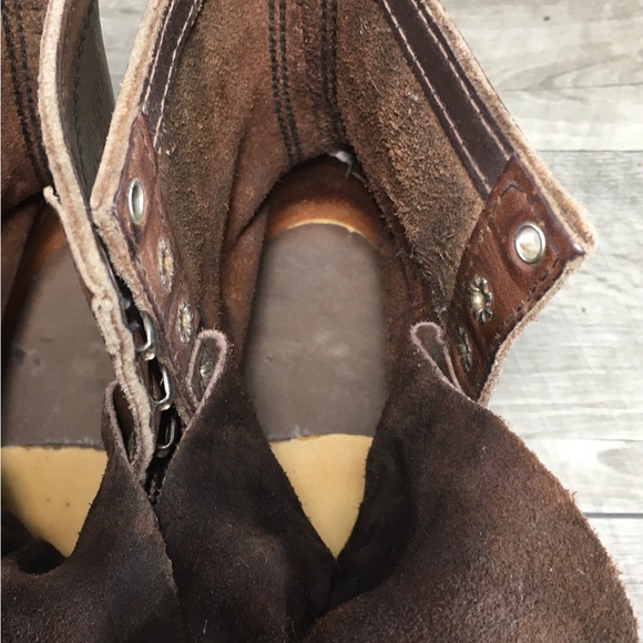 Vintage Red Wing Shoes Leather Combat Punk Goth Grunge Hipster Womens Boots Sz 8 - Picture 9 of 12